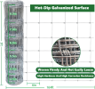 Farm Fence 3ft x 164ft 14Gauge Heavy Zinc Coating Cattle Fence,Galvanized Field Wire Fencing Deer Fence,Goat Fence