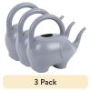 (3 pack) Gray Plastic Elephant Kids Watering Can