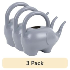 (3 pack) Gray Plastic Elephant Kids Watering Can