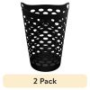 (2 pack) Flex Carrying Handles Laundry Hamper, Black