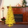 4ft Gold Tree Festival Artificial Automatic Red Tree With Lights