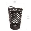 (2 pack) Flex Carrying Handles Laundry Hamper, Black