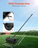 VEVOR Rolling Lawn Aerator, 18-inch Heavy-Duty Manual Rolling Aerator Lawn with Detachable Handle and 27 Iron Spikes