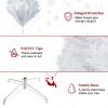 7FT Iron Leg White Christmas Tree with 1349 Branches