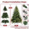 4ft PE/PVC Hybrid Automatic Tree Steel Wire + Wire Artificial Led Christmas Tree