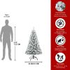 4ft PVC Round Head Flocking Tree Wrap Small Celebrate Festival Artificial Christmas Tree
