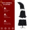 7ft Wizard Hat Shape Automatic Tree Structure PVC Material 1050 Branches 400 Lights 10 Functions With Remote Control Christmas Tree Purple And Orange