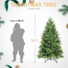 7ft PE/PVC mixed Automatic Christmas Tree  Xmas Decoration Artificial Xmas Tree