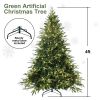 4ft PE/PVC Hybrid Automatic Tree Steel Wire + Wire Artificial Led Christmas Tree