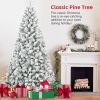 4ft PVC Round Head Flocking Tree Wrap Small Celebrate Festival Artificial Christmas Tree