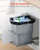 35QT Pullout Waste Container Under Cabinet Kitchen Garbage Bin Trash Can