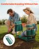 Garden Kneeler and Seat 6" EVA Pad Folding Garden Stool Heavy Duty Garden Bench