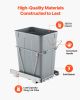35QT Pullout Waste Container Under Cabinet Kitchen Garbage Bin Trash Can