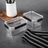 2 Pack of 7 Cup Food Storage Containers, Clear