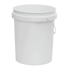 5 Gallon Round Utility Bucket, Comfort Handle, Plastic, White, PN0149, 1 Each